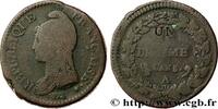 FRANKREICH Un décime Dupré, modification du 2 décimes DIREKTORIUM Paris 1797 (31mm, 19,22g, 6h) -