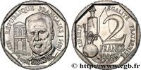 FRANKREICH Essai de 2 francs Louis Pasteur FUNFTE FRANZOSISCHE REPUBLIK Pessac 1995 (26,5mm, 7,50g, 6h) -