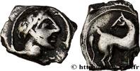 FRANKREICH Obole au cheval retourné GALLIEN - NEDENES (oppidum des Montlaures) 90-40 AC. (8mm, 0,41g, 3h) -