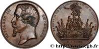 FRANKREICH Médaille pour l’emprunt à 750 millions SECOND EMPIRE 75 - Paris 1855 (72mm, 167,47g, 12h) -