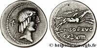 THE REPUBLIC (280 BC to 27 BC) Denier CALPURNIUS Rome 90 AC. (19mm, 3,86g, 9h) -