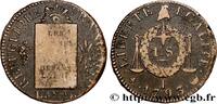 FRANKREICH 1 sol dit à la table de loi NATIONALKONVENT Limoges 1793 (29mm, 11,46g, 6h) -