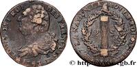 FRANKREICH 2 sols dit au faisceau, type FRANÇOIS NATIONALKONVENT Rouen 1793 (32,5mm, 22,65g, 6h) -