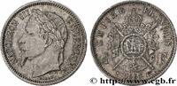 FRANKREICH 1 franc Napoléon III, tête laurée, grand BB ZWEITES KAISERREICH Strasbourg 1867 (23mm, 4,96g, 6h) -
