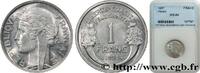 FRANKREICH 1 franc Morlon, légère VIERTE FRANZOSISCHE REPUBLIK 1957 (23mm, 1,30g, 6h) -
