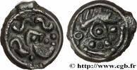 FRANKREICH Potin au sanglier, au torque et aux globules GALLIEN - BELGICA - SUESSIONES (Region die Soissons) c. 60-30 AC. (21mm, 3,57g, 7h) -