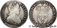 FRANKREICH Demi-écu, portrait à la mèche longue LOUIS XIV THE SUN KING Narbonne 1650 (32mm, 13,46g, 6h) -