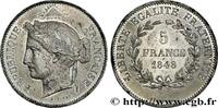 FRANKREICH Concours de 5 francs, essai en étain par Rogat ZWEITE FRANZOSISCHE REPUBLIK Paris 1848 (37mm, 17,25g, 6h) -