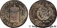 FRANKREICH 2 sols dit à la table de loi NATIONALKONVENT Arras 1793 (33mm, 21,17g, 12h) -