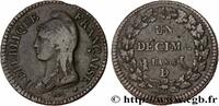 FRANKREICH Un décime Dupré, grand module DIREKTORIUM Lyon 1797 (31,7mm, 20,30g, 6h) -