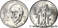 FRANKREICH Essai de 1 franc Jacques Rueff FUNFTE FRANZOSISCHE REPUBLIK Pessac 1996 (24mm, 6g, 6h) -