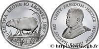 SIERRA LEONE 10 Leones Proof SIERRA LEONE 1987 (39mm, 28,29g, 12h) -