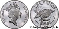 BERMUDAS 1 Dollar Proof Tortue BERMUDAS 1986 (38,5mm, 27,28g, 12h) -