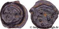 FRANKREICH Potin au sanglier enseigne, tête chevelue GALLIEN - AULERCI EBUROVICES (Region die Évreux) Évreux (27) c. 60-50 AC. (17,5mm, 4,13g, 3h) -