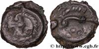 FRANKREICH Potin au sanglier enseigne, tête chevelue GALLIEN - AULERCI EBUROVICES (Region die Évreux) Évreux (27) c. 60-50 AC. (16mm, 3,65g, 9h) -