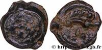 FRANKREICH Potin au sanglier enseigne, tête chevelue GALLIEN - AULERCI EBUROVICES (Region die Évreux) Évreux (27) c. 60-50 AC. (17,5mm, 3,01g, 10h) -