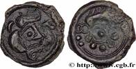 FRANKREICH Potin au sanglier, au torque et aux globules GALLIEN - BELGICA - SUESSIONES (Region die Soissons) c. 60-30 AC. (18mm, 2,68g, 8h) -