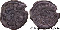FRANKREICH Potin au sanglier, au torque et aux globules GALLIEN - BELGICA - SUESSIONES (Region die Soissons) c. 60-30 AC. (18mm, 2,33g, 8h) -