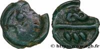FRANKREICH Potin aux chevrons, tête stylisée et chevelue GALLIEN - BELGICA - BELLOVACI (Region die Beauvais) Beauvais (60) Ier siècle avant J.-C. (15mm, 3,38g, 9h) -
