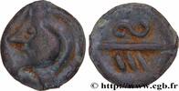 FRANKREICH Potin aux chevrons, classe Ib GALLIEN - BELGICA - BELLOVACI (Region die Beauvais) Beauvais (60) c. 50-20 AC. (16,5mm, 2,84g, 9h) -