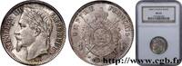 FRANKREICH 1 franc Napoléon III, tête laurée ZWEITES KAISERREICH Paris 1866 (23mm, 5g, 6h) -