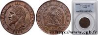 FRANKREICH Cinq centimes Napoléon III, tête laurée ZWEITES KAISERREICH Bordeaux 1864 (25,19mm, 5g, 6h) -