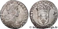 FRANKREICH Demi-écu, portrait apollinien LOUIS XIV THE SUN KING Nantes 1662 (30,5mm, 12,93g, 6h) -
