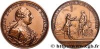 FRANKREICH Médaille, Les mines d'Allemont, refrappe LOUIS XVI Monnaie de Paris 1988 (68,5mm, 165,75g, 12h) -