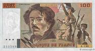 FRANKREICH 100 Francs DELACROIX imprimé en continu FRANKREICH 100 Francs DELACROIX imprimé en continu 1990 fST -