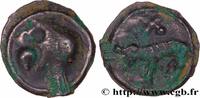 FRANKREICH Potin à la tête diabolique et au loup GALLIEN - CARNUTES (Region die Beauce) Chartres (28) Ier siècle avant J.-C. (18,5mm, 4,99g, 9h) -