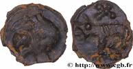FRANKREICH Potin à la tête diabolique et au loup GALLIEN - CARNUTES (Region die Beauce) Chartres (28) Ier siècle avant J.-C. (14,5mm, 3,3g, 9h) -