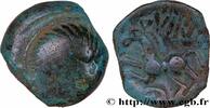 FRANKREICH Bronze VIIRICIVS, classe IV GALLIEN - BELGICA - PAGUS CATUSLUGI - Das Heiligtum des BOIS L'ABBÉ (Seine-Maritime) c. 50-40 AC. (16,5mm, 2,97g, 2h) -