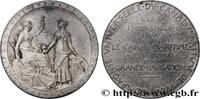 FRANKREICH Médaille, Compagnie Universelle du Canal maritime ÉGYPTE - CANAL DE SUEZ 1869 (41,5mm, 40,40g, 12h) -