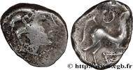 FRANKREICH Denier à la lyre GALLIEN - NORDGALLIEN - ÆDUI (BIBRACTE, Region die Mont-Beuvray) Autun (71) c. avant 52 AC. (12mm, 2,03g, 2h) -