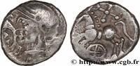 FRANKREICH Denier à la croisette et à la rouelle GALLIEN - NORDGALLIEN - ÆDUI (BIBRACTE, Region die Mont-Beuvray) Autun (71) c. 80-50 AC. (12,5mm, 1,93g, 2h) -