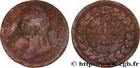 FRANKREICH Un décime Dupré, modification du 2 décimes DIREKTORIUM Paris 1797 (31mm, 18,96g, 6h) -