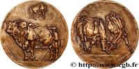 FRANKREICH Médaille animalière - Taureau charolais ANIMAUX Monnaie de Paris n.d. (83,5mm, 321,12g, 12h) -