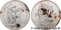 FRANKREICH Essai de 100 francs Droits de l'Homme FUNFTE FRANZOSISCHE REPUBLIK Pessac 1989 (31mm, 15g, 6h) -