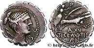 THE REPUBLIC (280 BC to 27 BC) Denier serratus CLAUDIA Rome 79 AC. (19mm, 3,83g, 9h) -