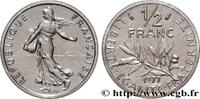 FRANKREICH Piéfort Nickel de 1/2 franc Semeuse PIÉFORTS Pessac 1977 (19,5mm, 9g, 6h) -