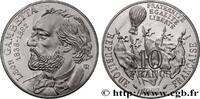 FRANKREICH Piéfort Argent de 10 francs Gambetta PIÉFORTS Paris 1982 (26mm, g, 6h) -
