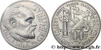 FRANKREICH Essai de 100 francs Émile Zola FUNFTE FRANZOSISCHE REPUBLIK Pessac 1985 (31mm, 15g, 6h) -
