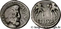 THE REPUBLIC (280 BC to 27 BC) Denier TITURIA Rome 89 AC. (17mm, 3,77g, 3h) -