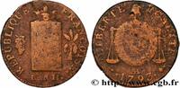 FRANKREICH 2 sols dit à la table de loi NATIONALKONVENT Metz 1793 (32,5mm, 21,89g, 6h) -