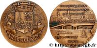 FRANKREICH Médaille, Inauguration du nouveau pont de Chatou PONTS 1966 (58,5mm, 110,45g, 12h) -