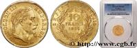 FRANKREICH 10 francs or Napoléon III, tête laurée ZWEITES KAISERREICH Strasbourg 1866 (19mm, 3,23g, 6h) -