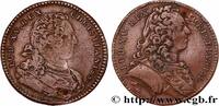 FRANKREICH LOUIS XV DIT LE BIEN AIMÉ, double portrait LOUIS XV DIT LE BIEN AIMÉ n.d. (30mm, 9,95g, 6h) -