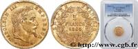 FRANKREICH 5 francs or Napoléon III, tête laurée ZWEITES KAISERREICH Paris 1864 (16,5mm, 1,61g, 6h) -