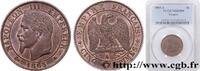 FRANKREICH Cinq centimes Napoléon III, tête laurée ZWEITES KAISERREICH Paris 1865 (25mm, 5g, 6h) -