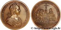 FRANKREICH Médaille, Alliance avec les Suisses, refrappe LOUIS XIV LE GRAND OU LE ROI SOLEIL (1663) (69mm, 170,2g, 12h) -